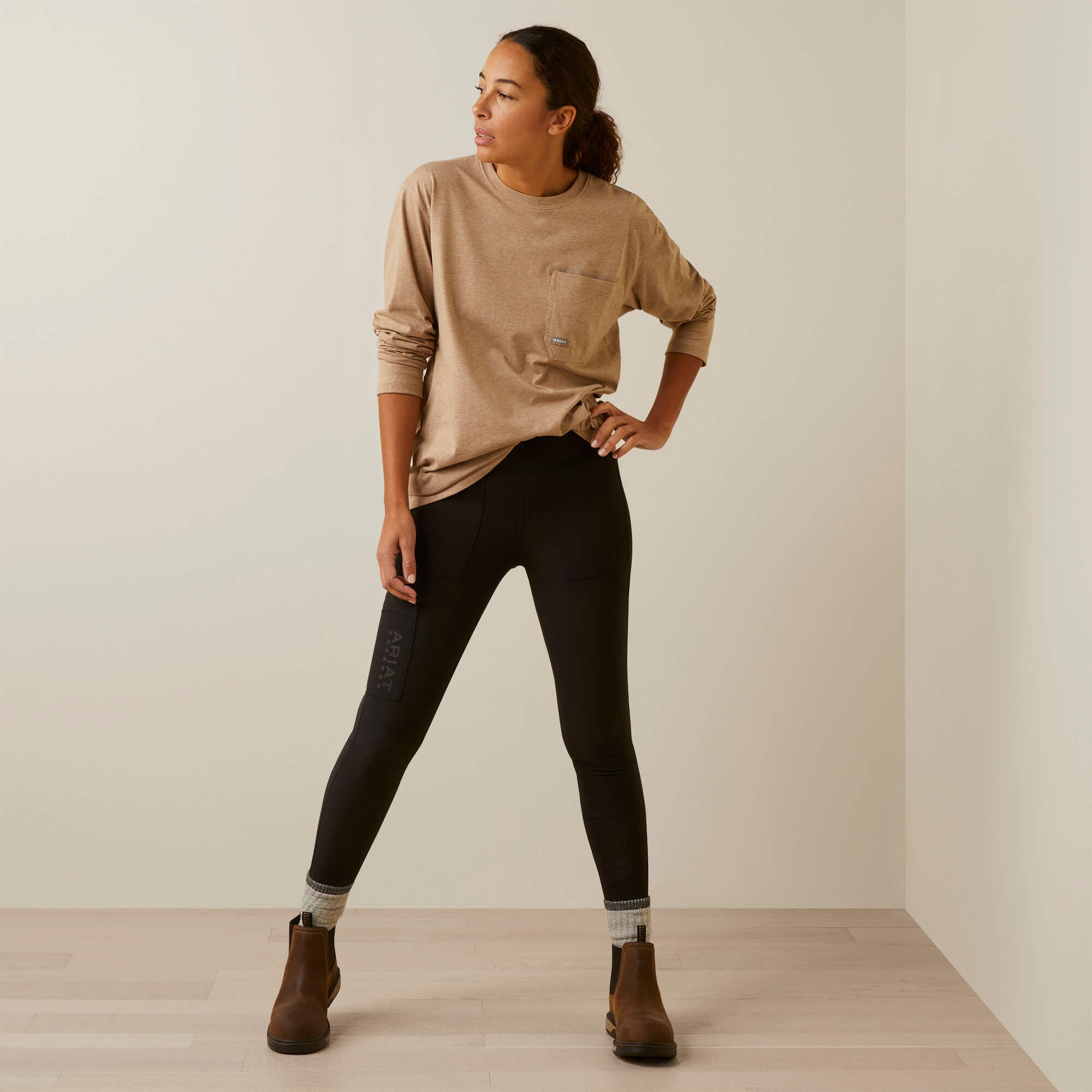 Rebar Workman Union City Women - OATMEAL HEATHER