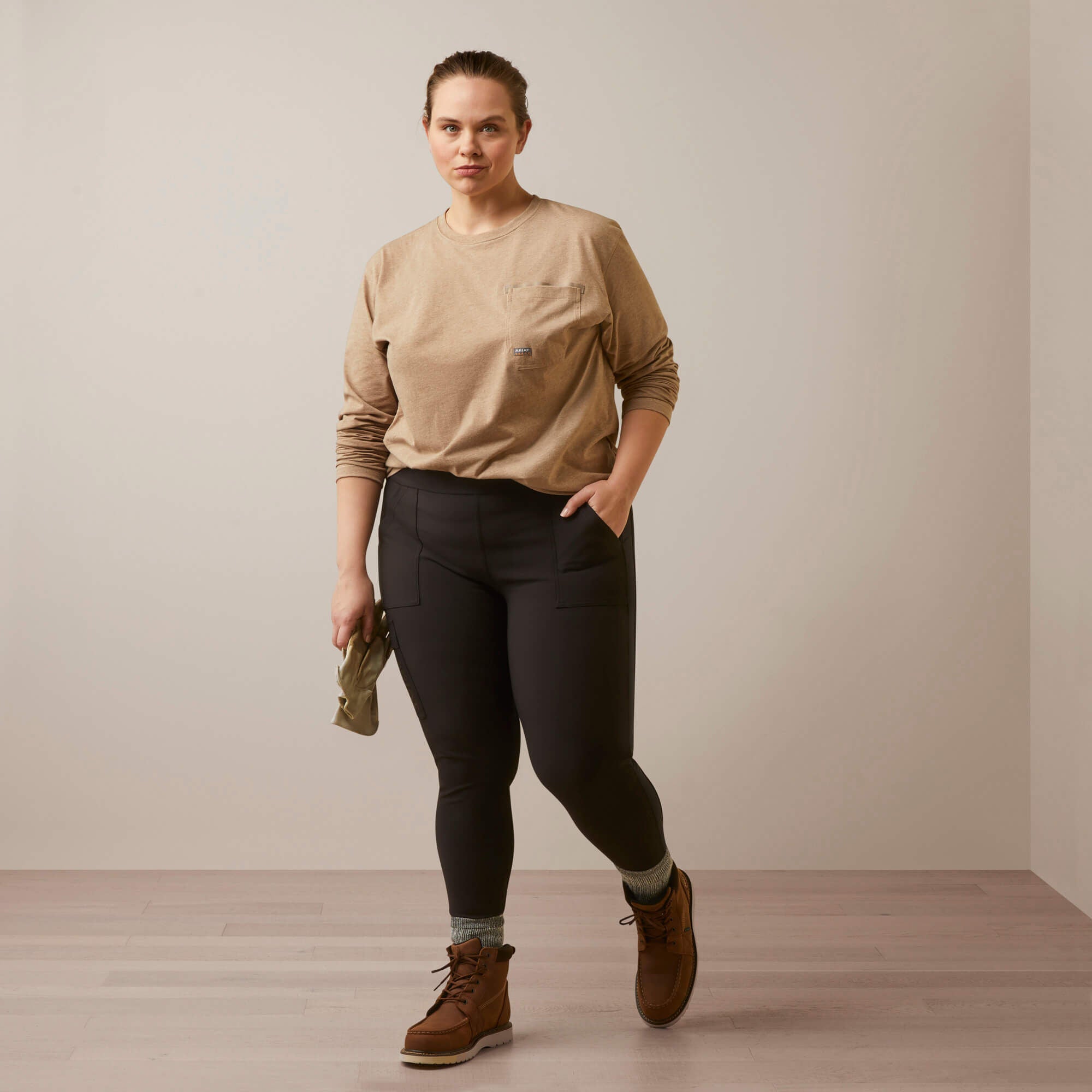 Rebar Workman Union City Women - OATMEAL HEATHER