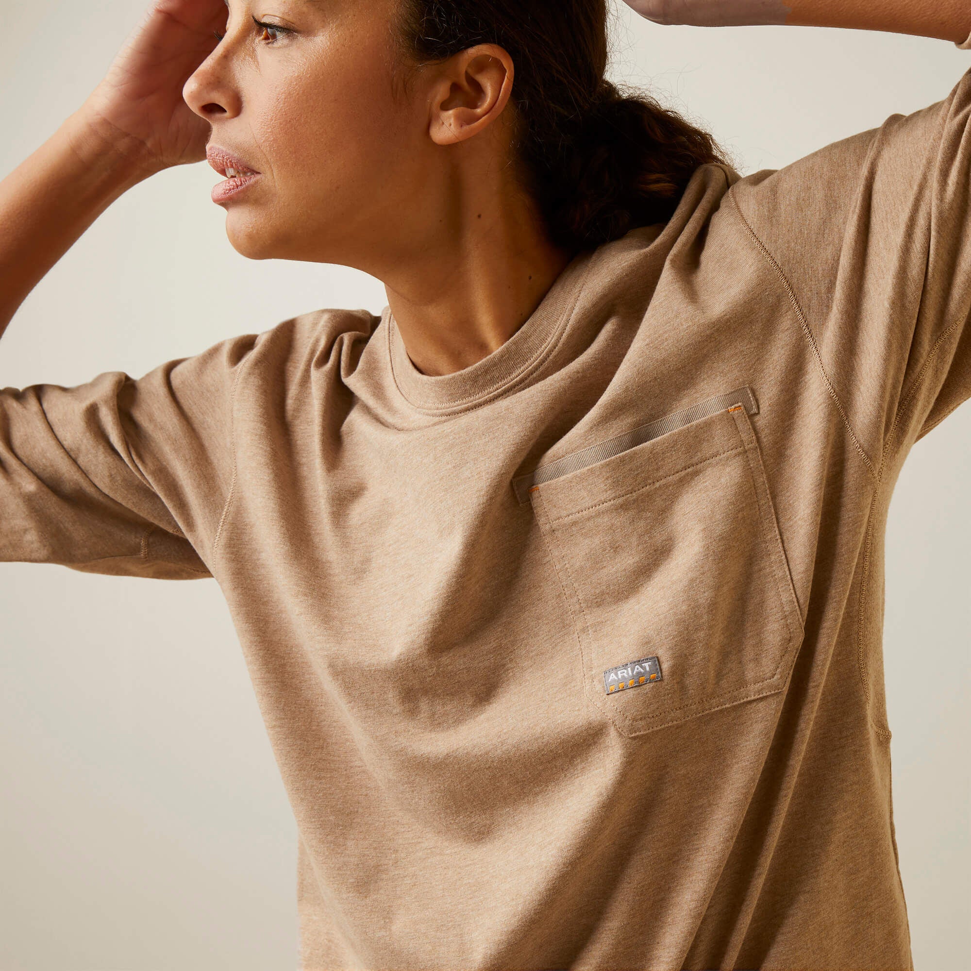 Rebar Workman Union City Women - OATMEAL HEATHER