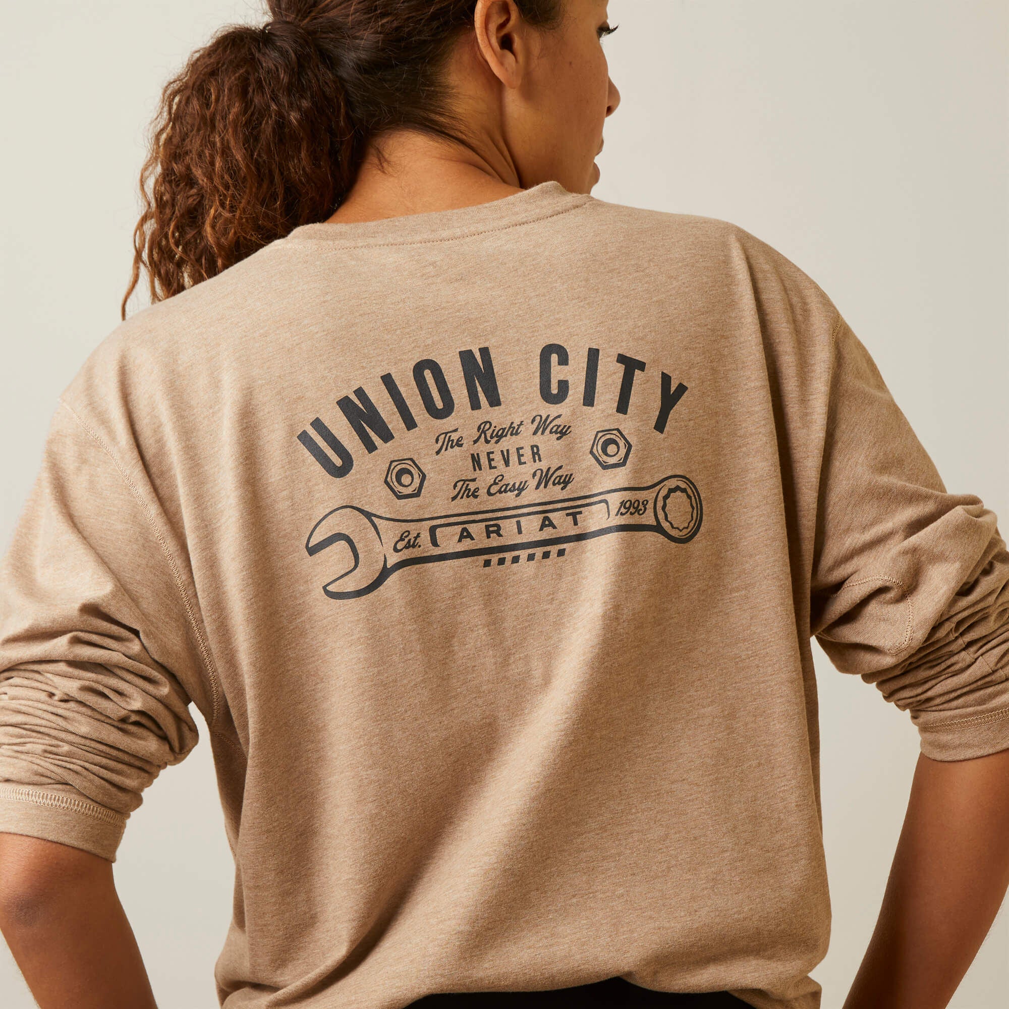 Rebar Workman Union City Women - OATMEAL HEATHER