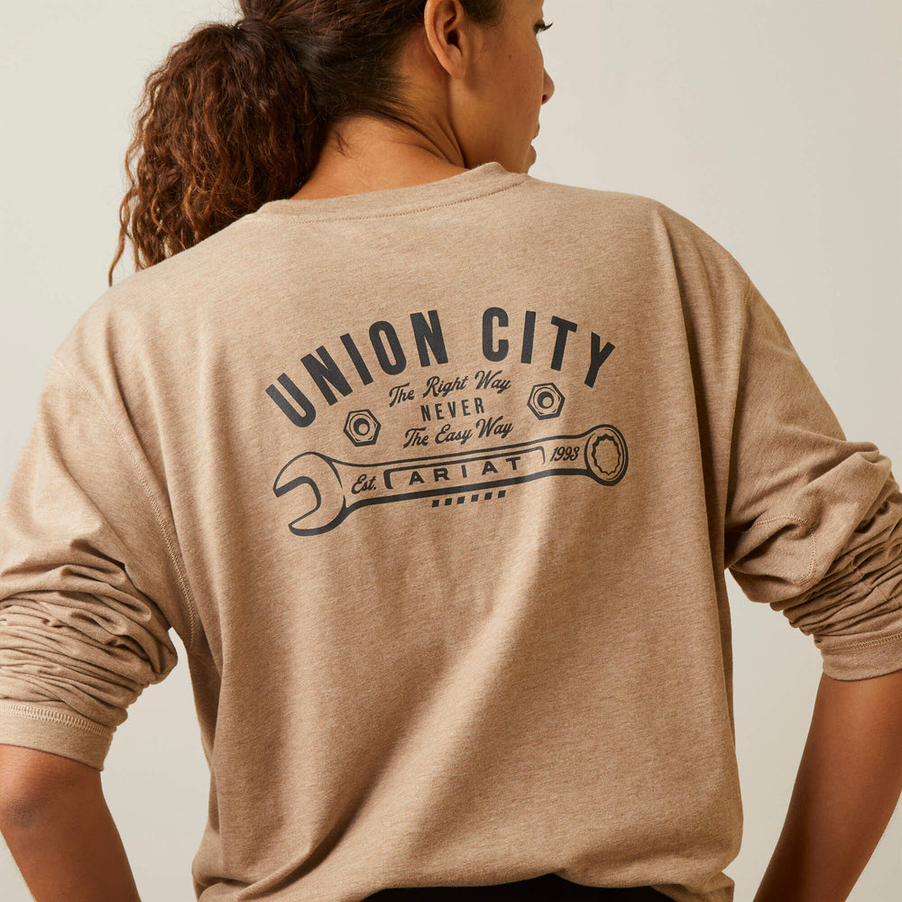 Rebar Workman Union City Women - OATMEAL HEATHER