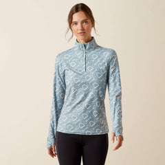 Lowell 3.0 1/4 Zip Baselayer Women - HARDWARE PRINT