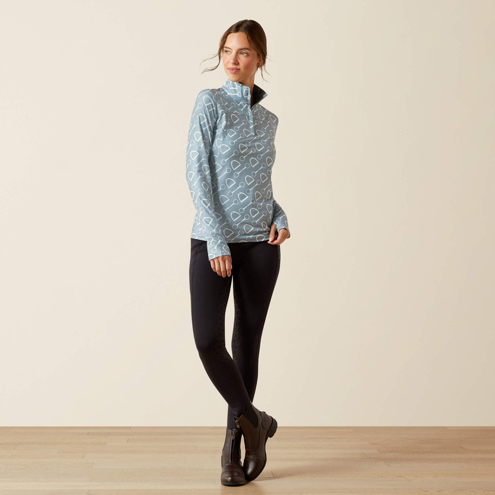 Lowell 3.0 1/4 Zip Baselayer Women - HARDWARE PRINT
