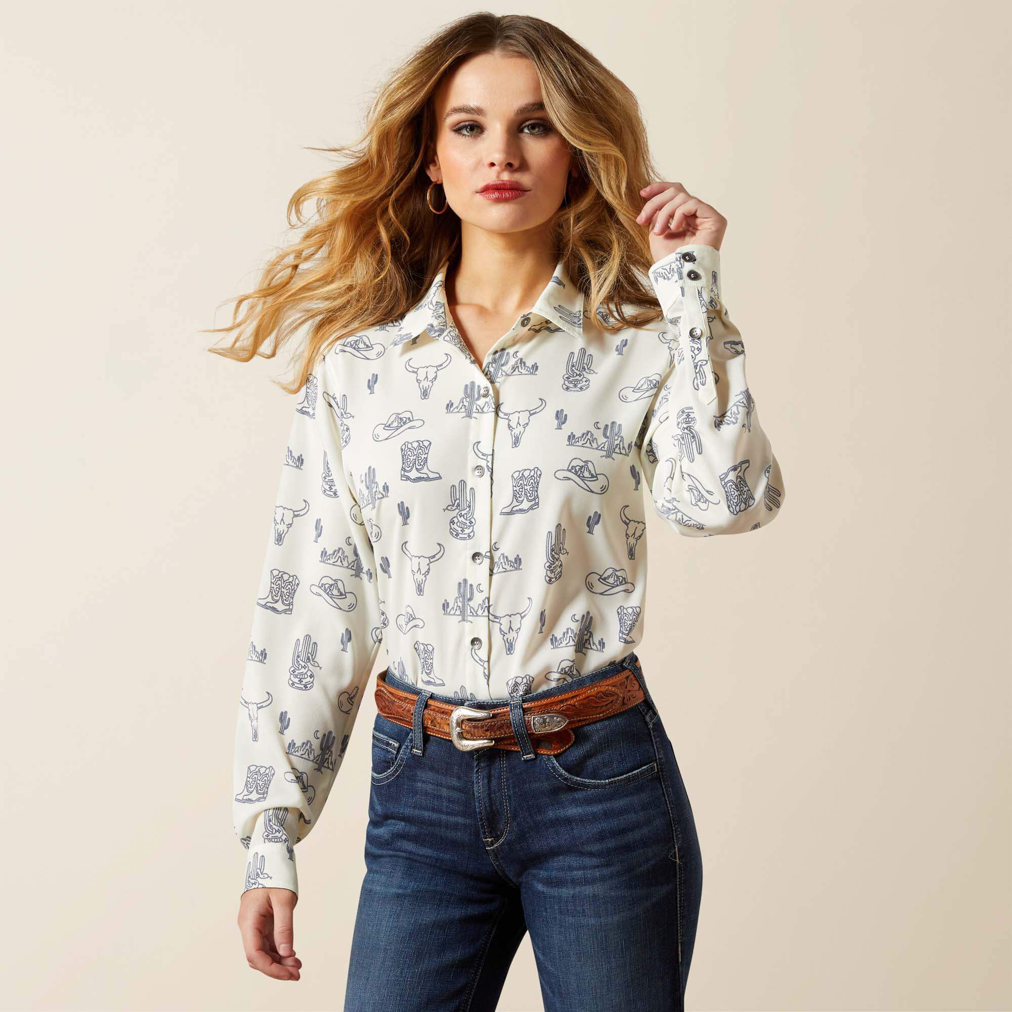 Homestyle Shirt Women - DESERTED PRINT