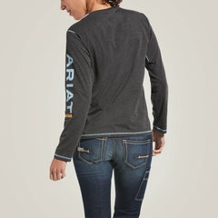 Rebar Workman Logo T-Shirt Women - CHARCOAL HEATHER
