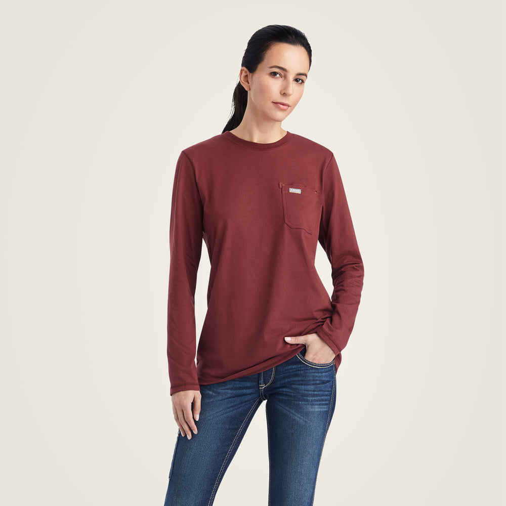 Rebar Workman USA Logo T-Shirt Women - PORT