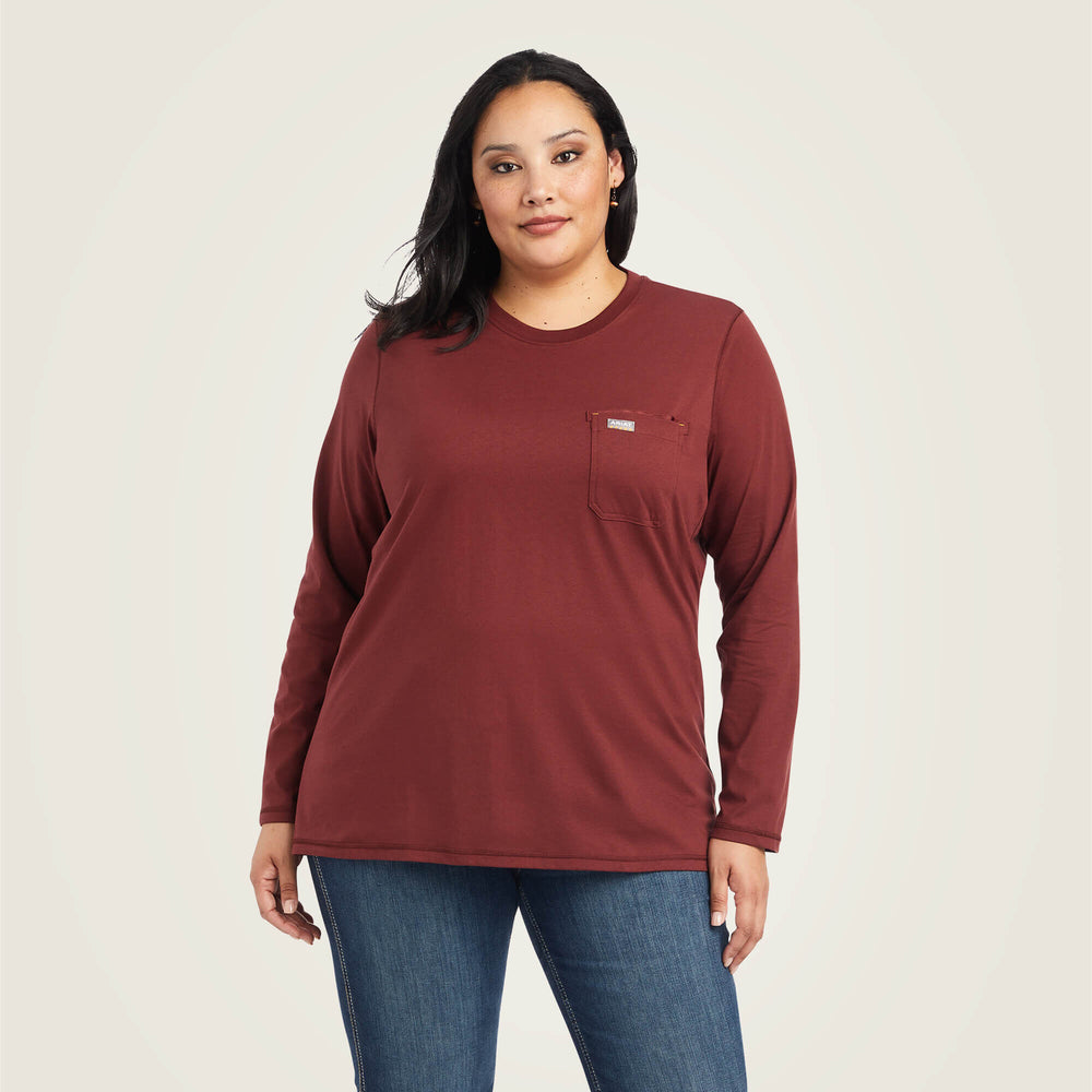 Rebar Workman USA Logo T-Shirt Women - PORT
