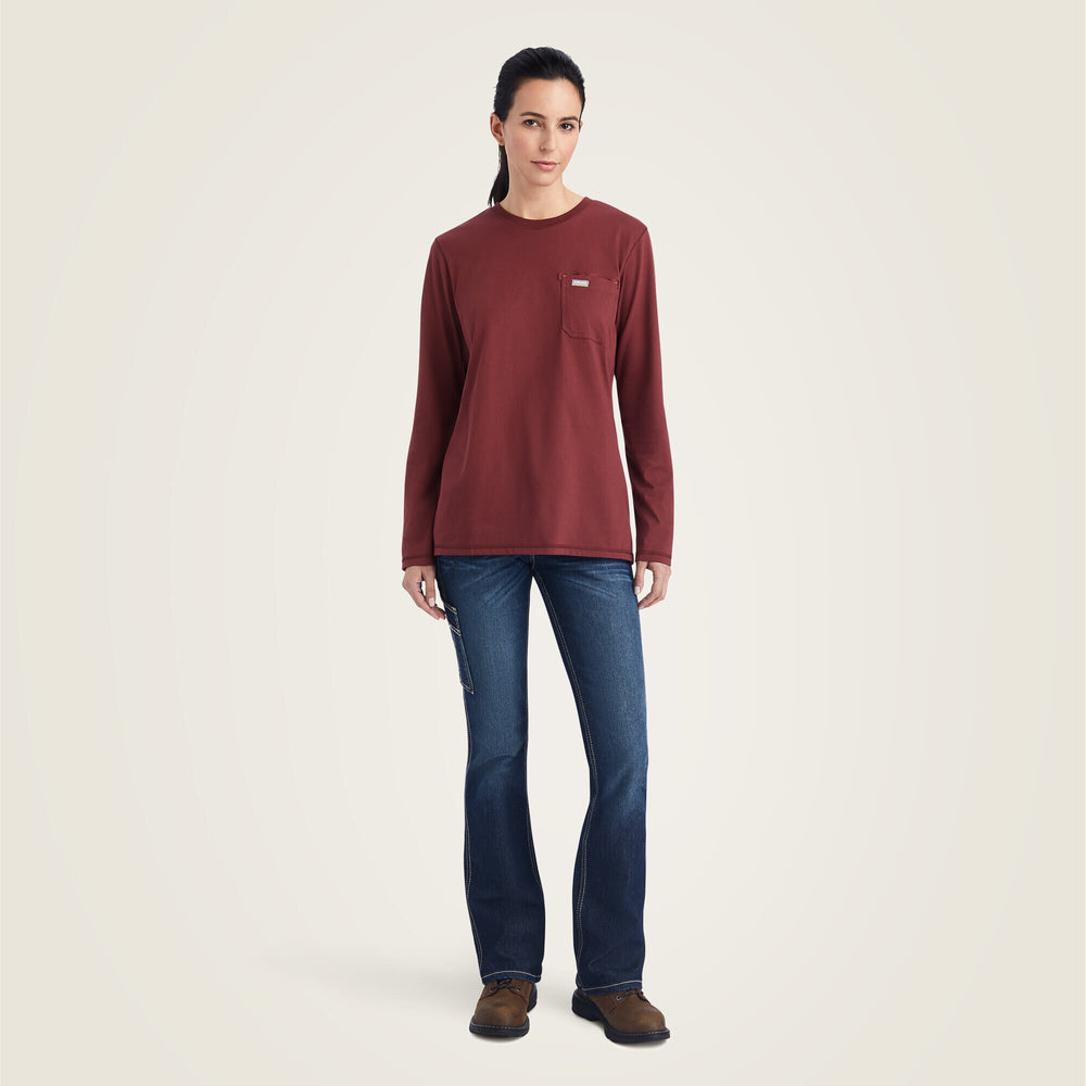 Rebar Workman USA Logo T-Shirt Women - PORT