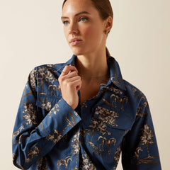Wolseley Shirt Women - NAVY TOILE