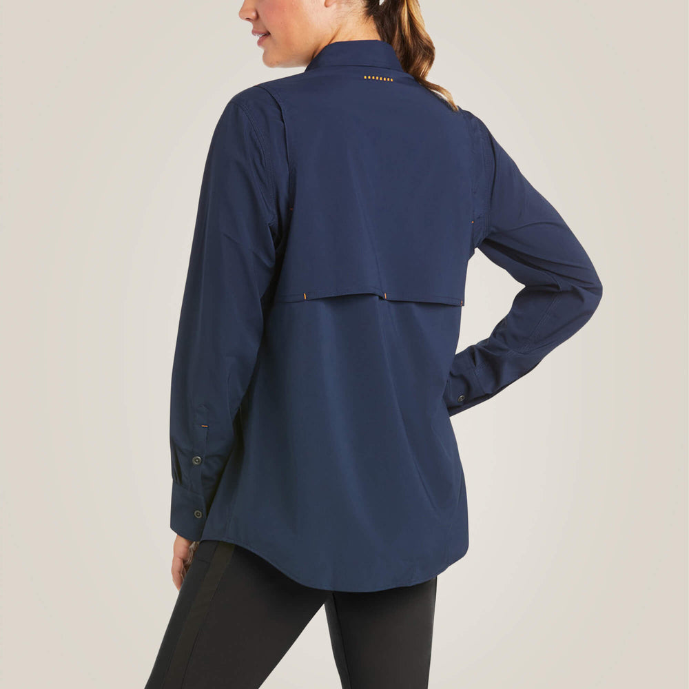 Rebar Made Tough VentTEK DuraStretch Work Shirt Women - NAVY