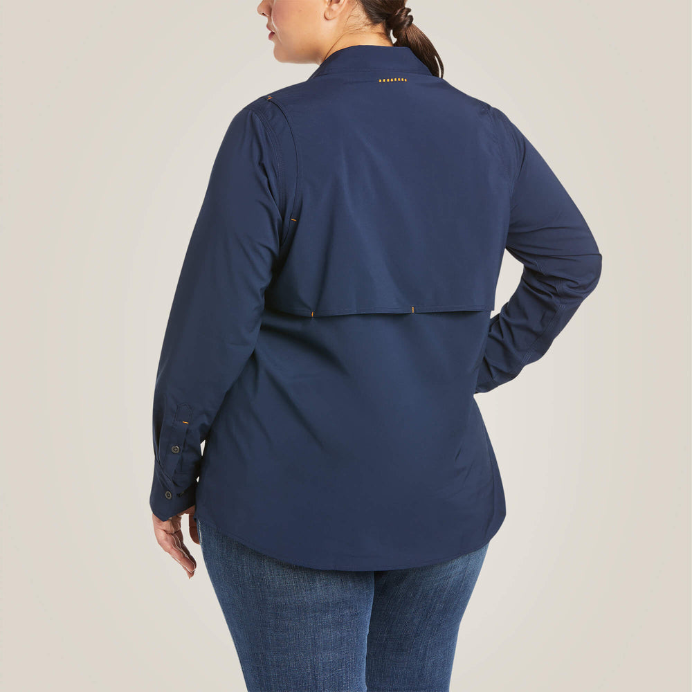 Rebar Made Tough VentTEK DuraStretch Work Shirt Women - NAVY
