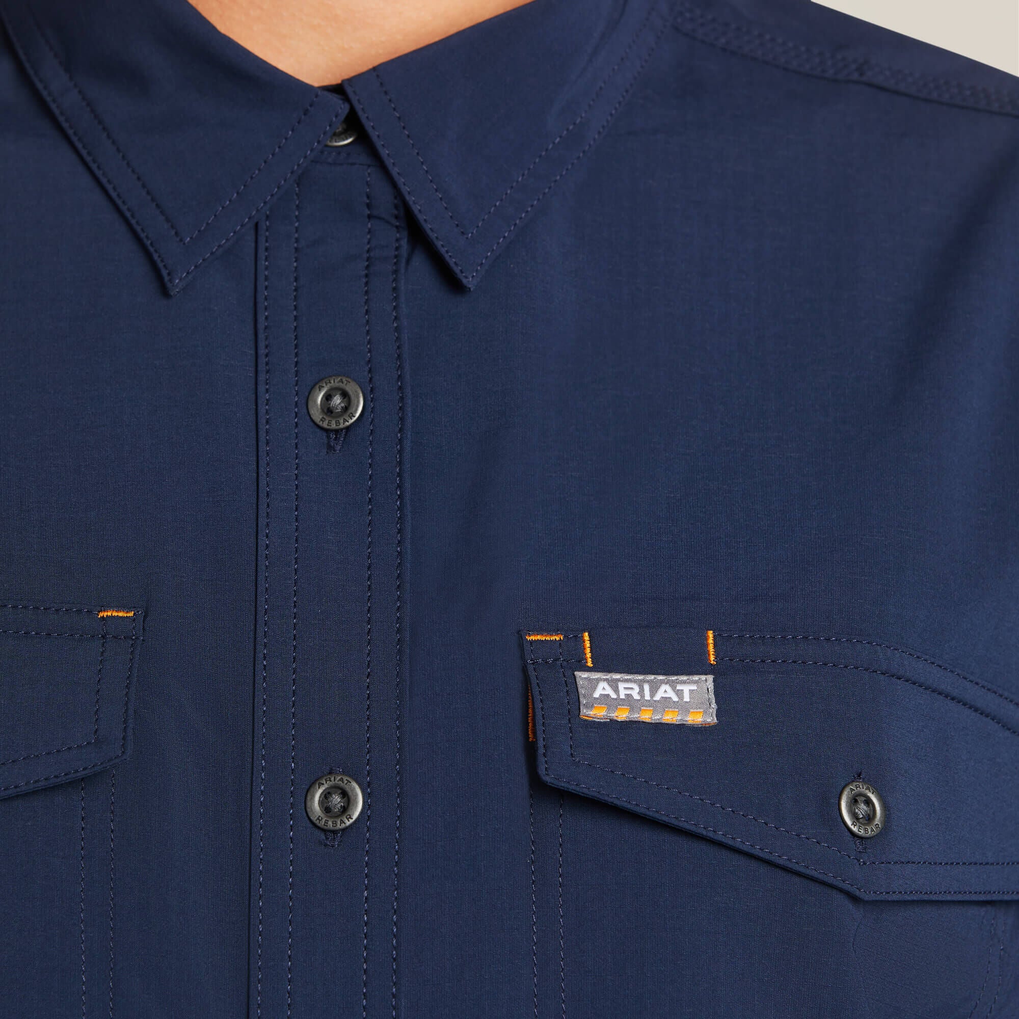 Rebar Made Tough VentTEK DuraStretch Work Shirt Women - NAVY