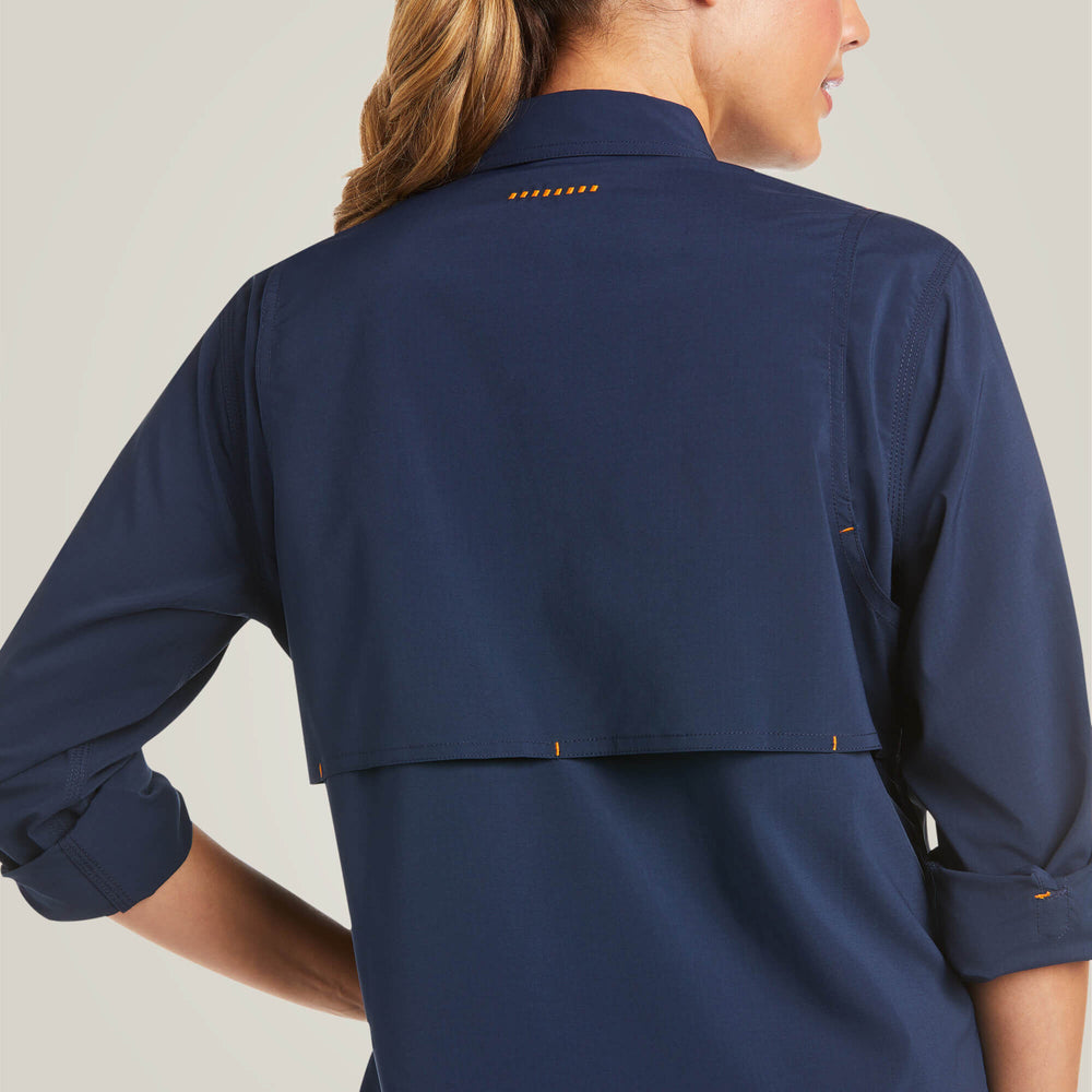 Rebar Made Tough VentTEK DuraStretch Work Shirt Women - NAVY