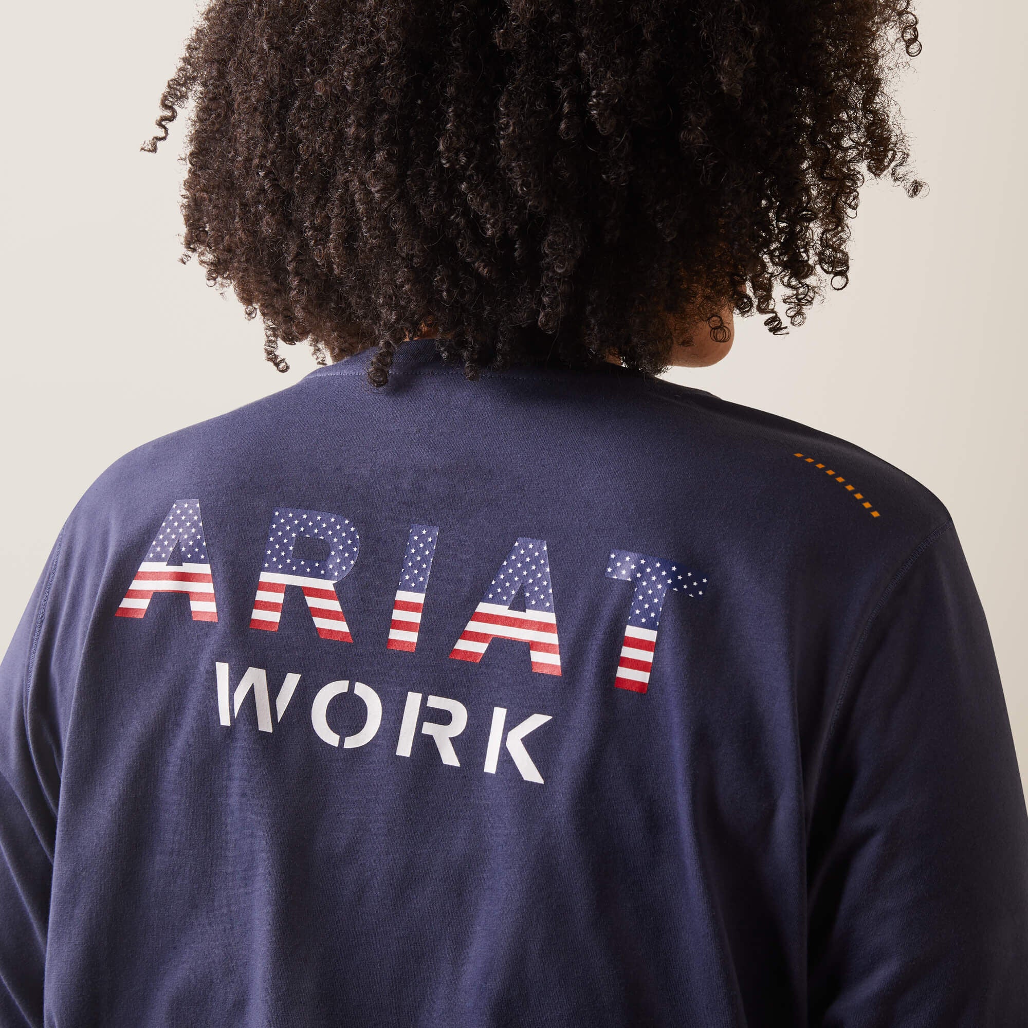 Rebar Workman USA Logo T-Shirt Women - MOOD INDIGO