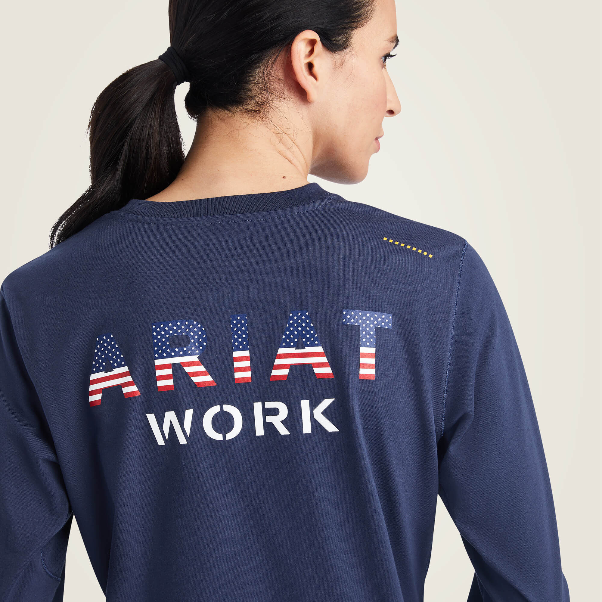 Rebar Workman USA Logo T-Shirt Women - MOOD INDIGO