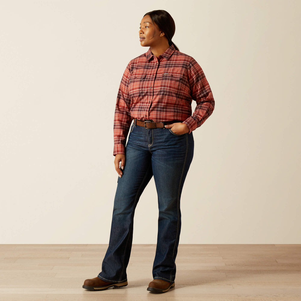 Rebar DuraStretch Flannel Tunic Women - ARAGON