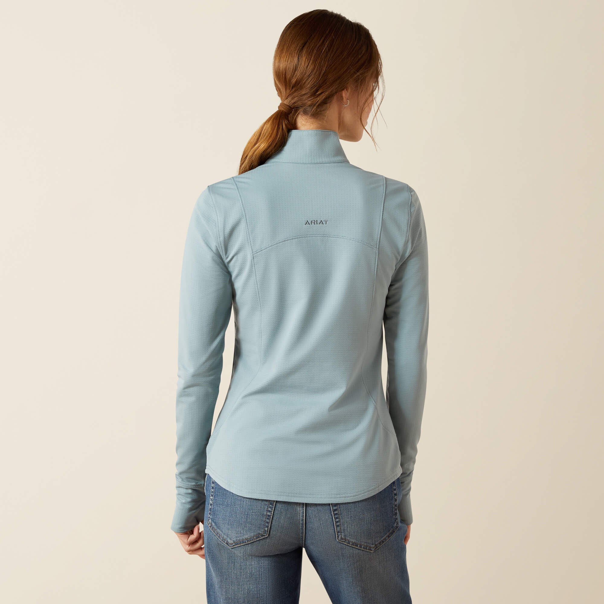 Gridwork 2.0 1/4 Zip Baselayer Women - LEAD