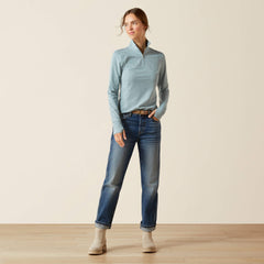 Gridwork 2.0 1/4 Zip Baselayer Women - LEAD