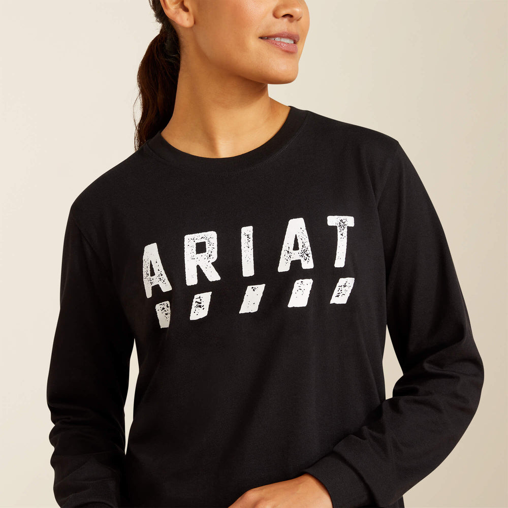 Rebar Cotton Strong Logo T-Shirt Women - BLACK
