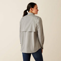 Rebar Made Tough VentTEK DuraStretch Work Shirt Women - CHARCOAL HEATHER
