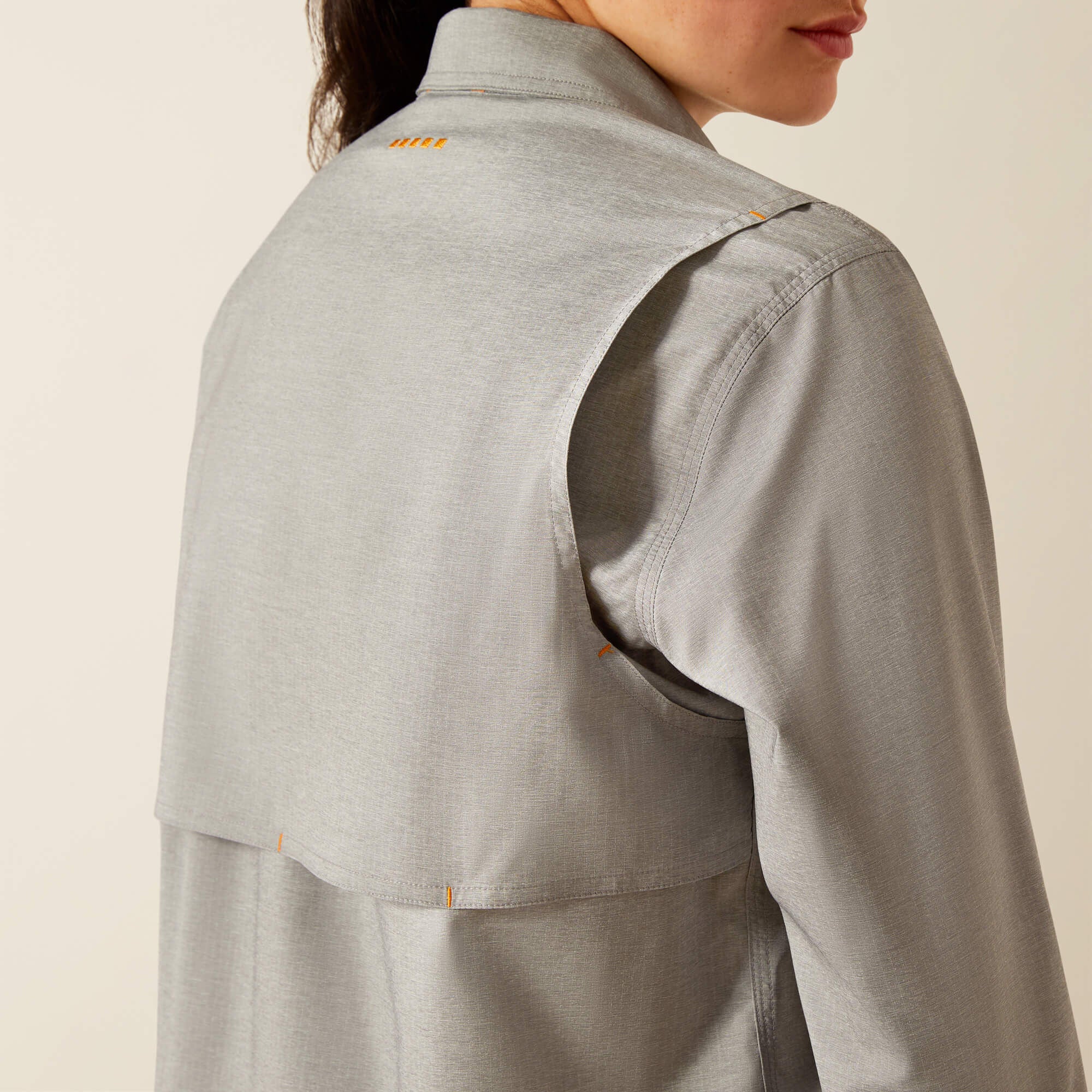 Rebar Made Tough VentTEK DuraStretch Work Shirt Women - CHARCOAL HEATHER