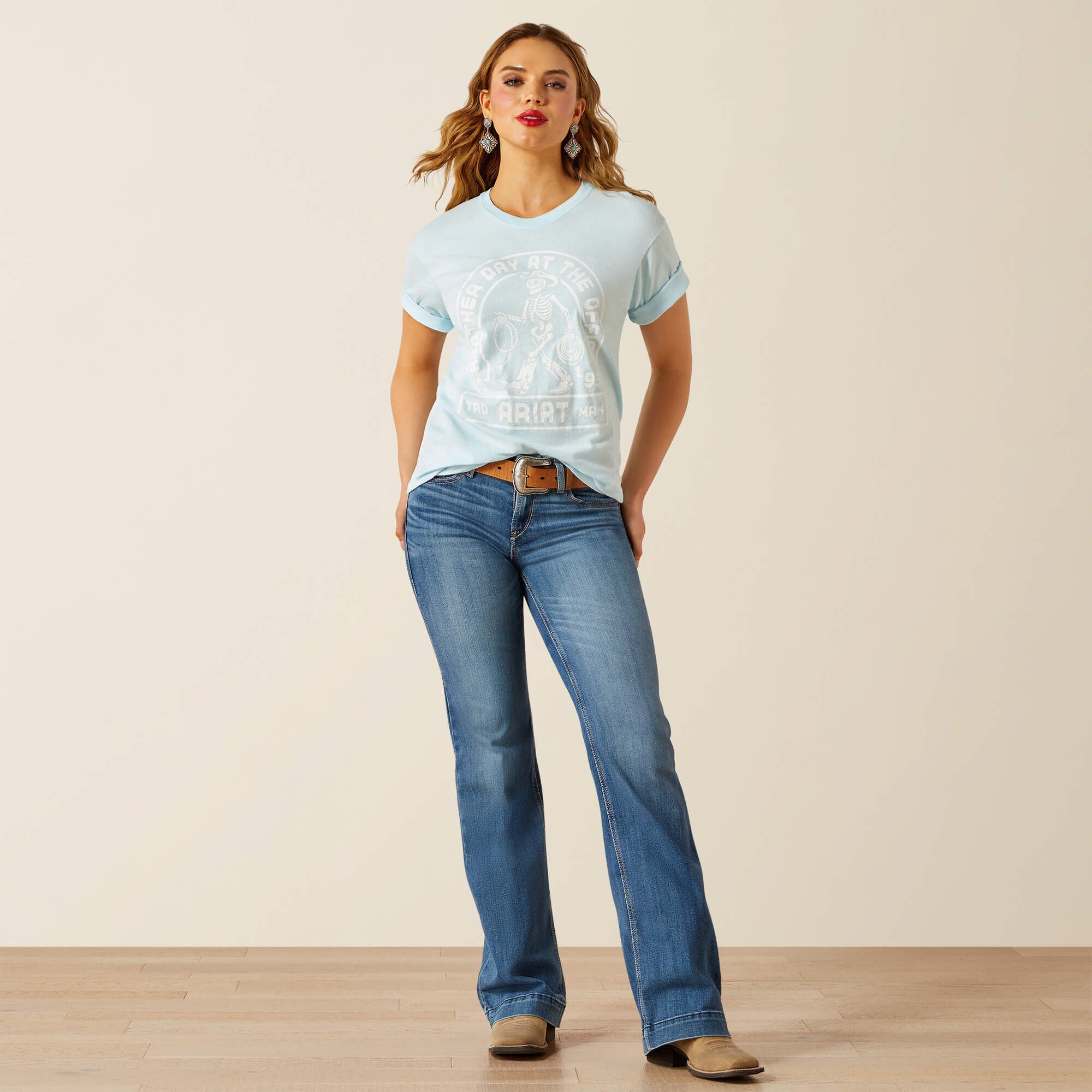 Ariat Another Day T-Shirt Women - VINTAGE LAGOON
