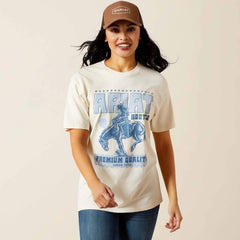 Ariat Retro Block Poster T-Shirt Women - WHITE