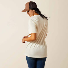 Ariat Retro Block Poster T-Shirt Women - WHITE