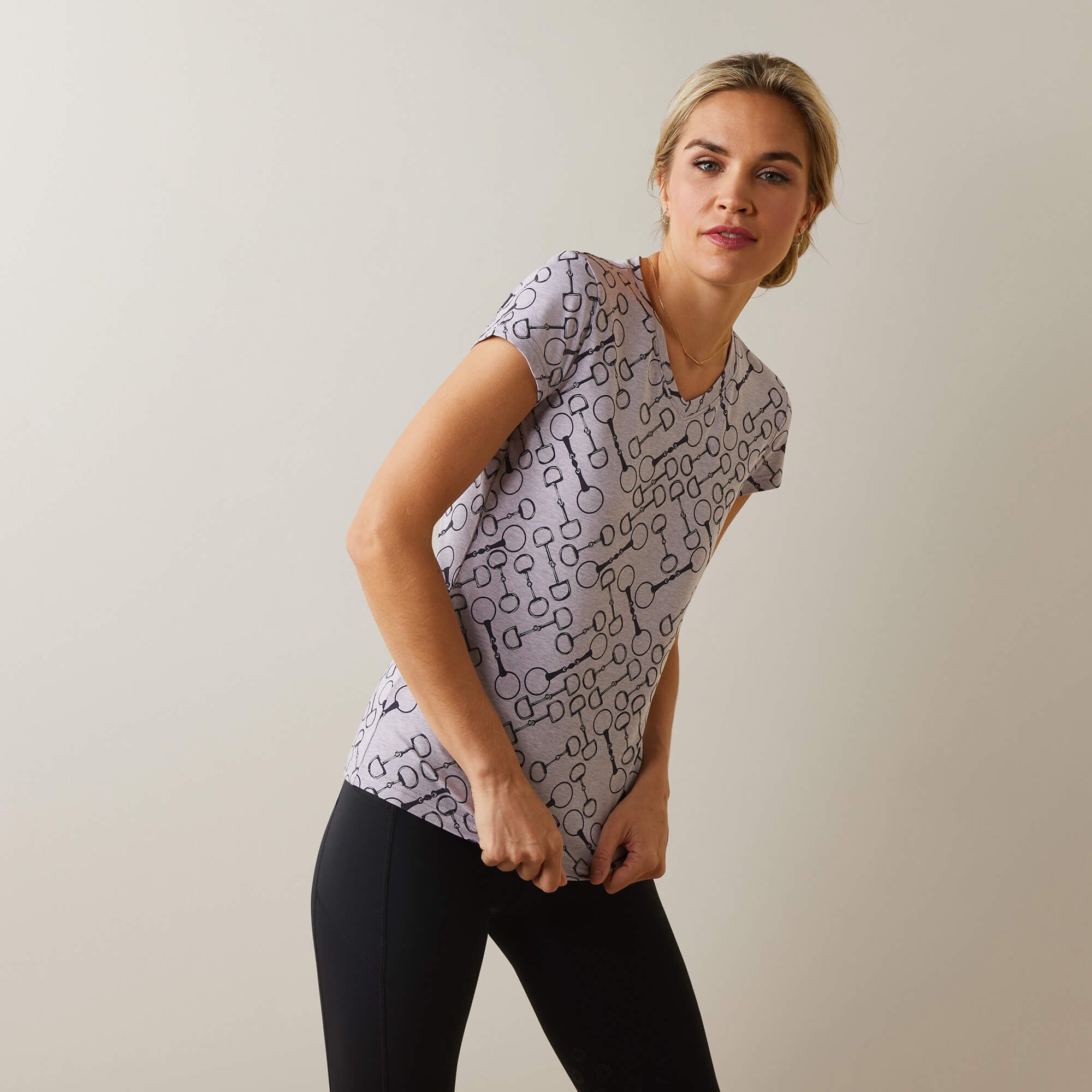 Snaffle T-Shirt Women - LAVENDER HEATHER