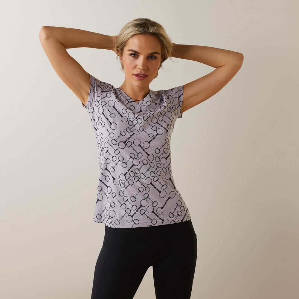 Snaffle T-Shirt Women - LAVENDER HEATHER