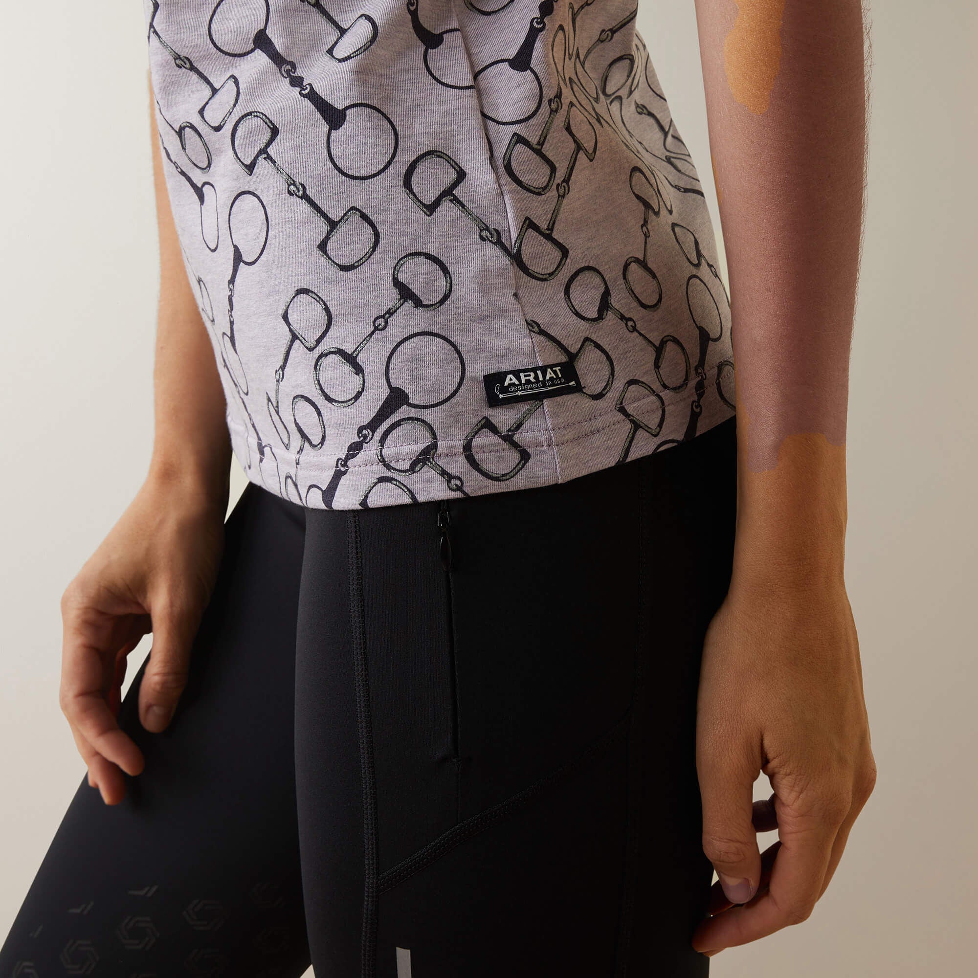 Snaffle T-Shirt Women - LAVENDER HEATHER