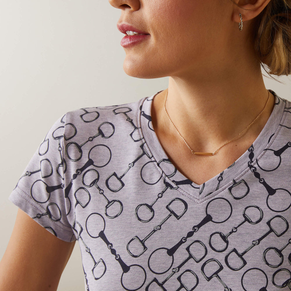 Snaffle T-Shirt Women - LAVENDER HEATHER