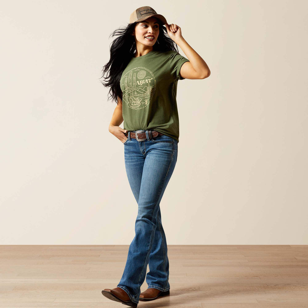 Ariat Desert Snake T-Shirt Women - OLIVE