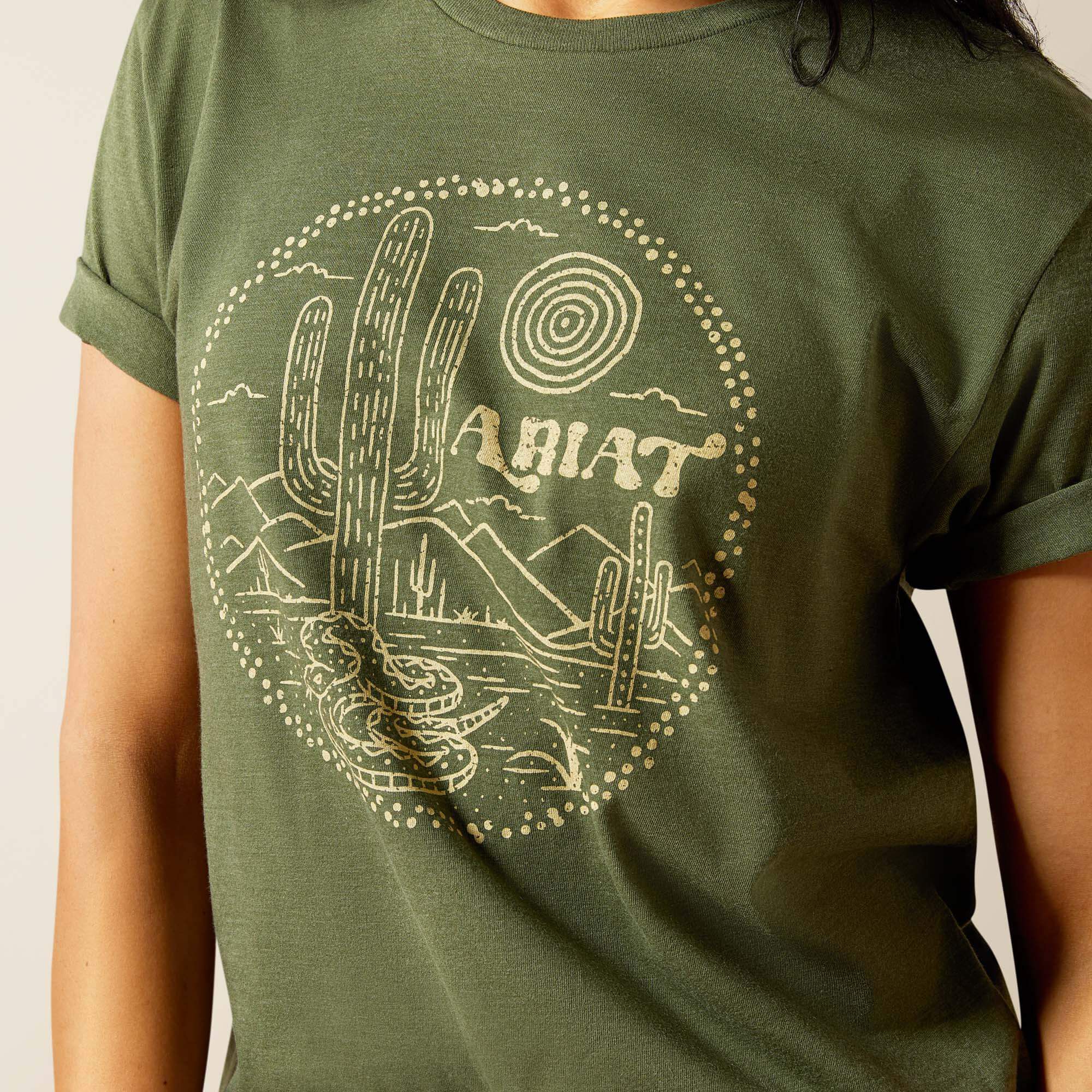 Ariat Desert Snake T-Shirt Women - OLIVE