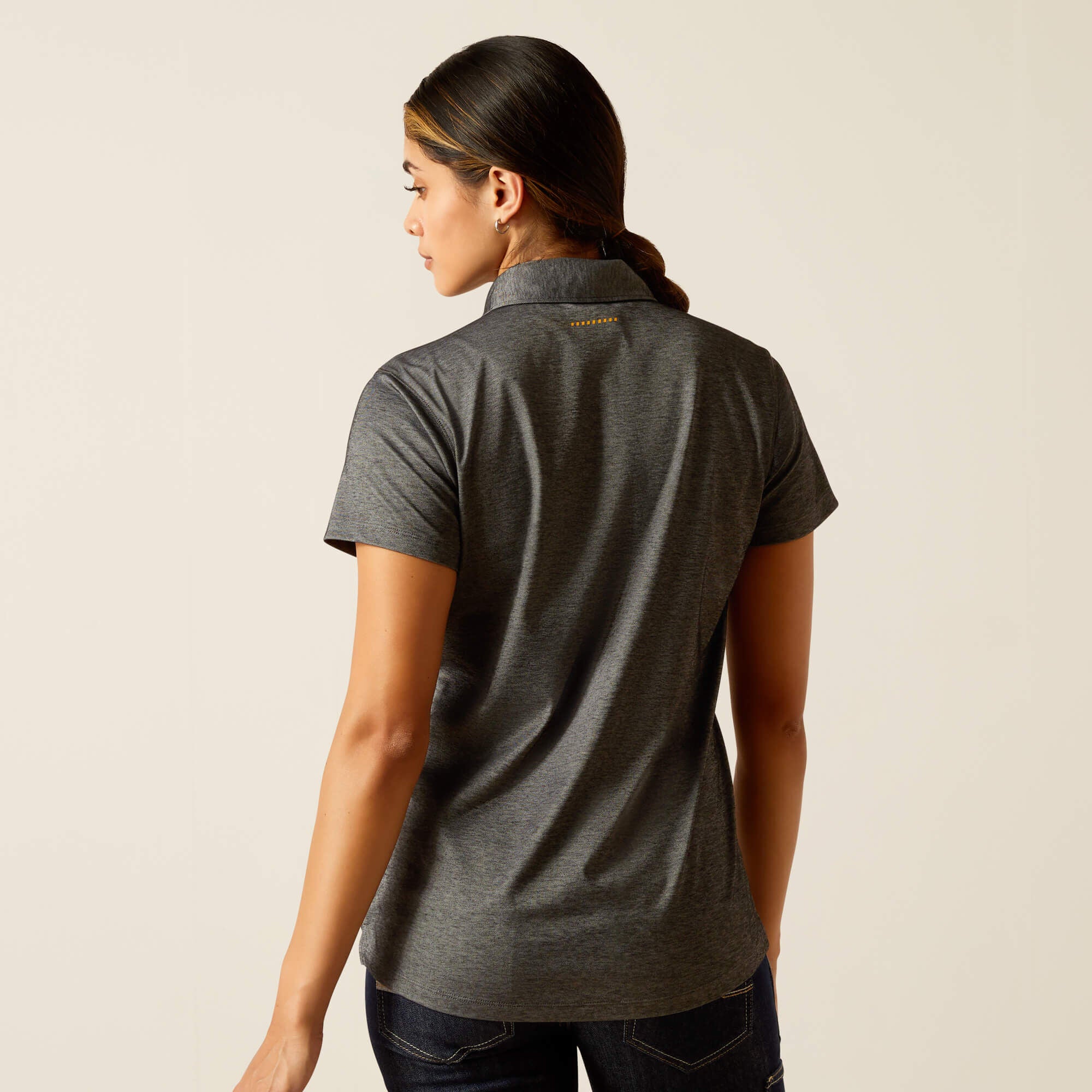 Rebar Foreman Polo Women - CHARCOAL HEATHER