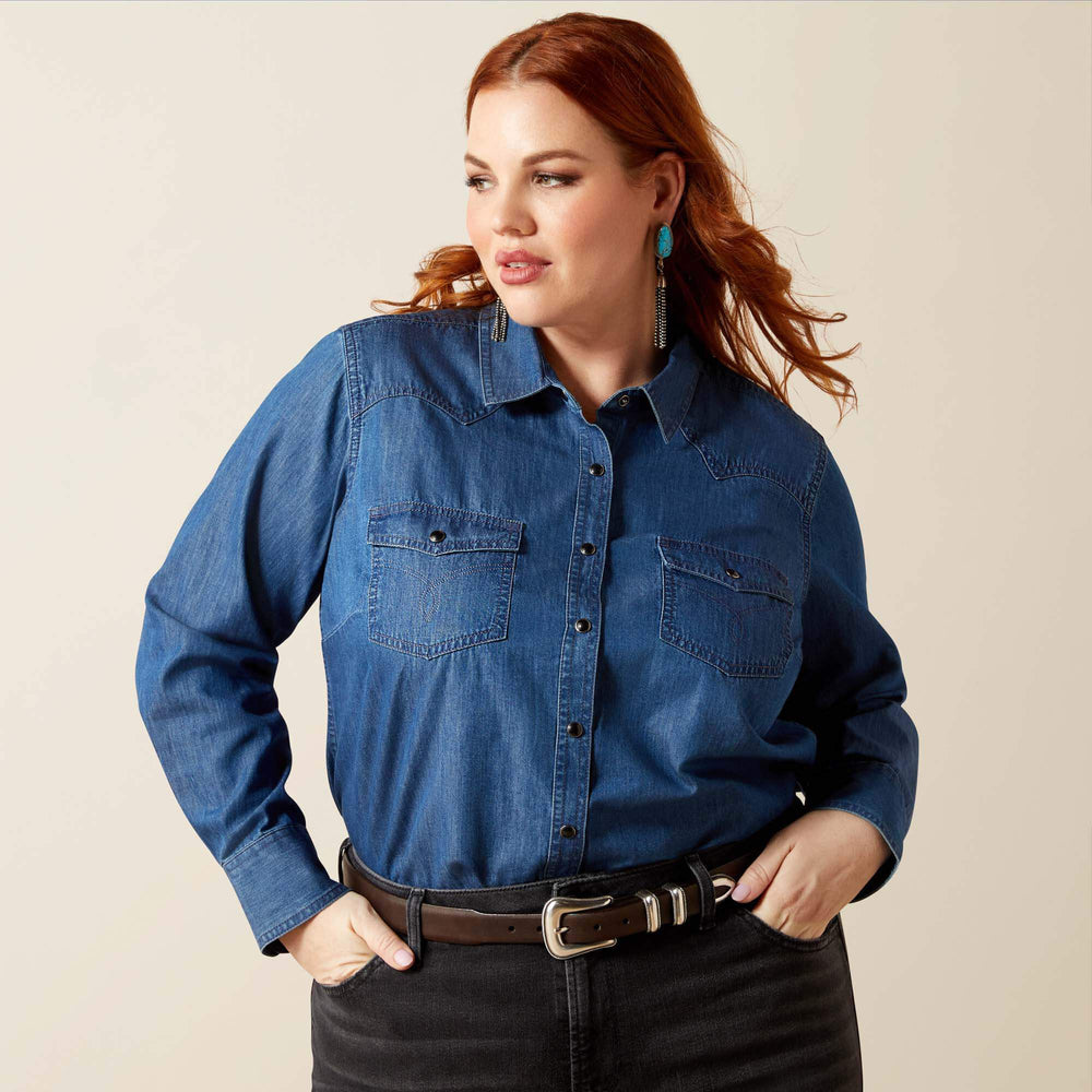 True Blue Shirt Women - VINTAGE INDIGO