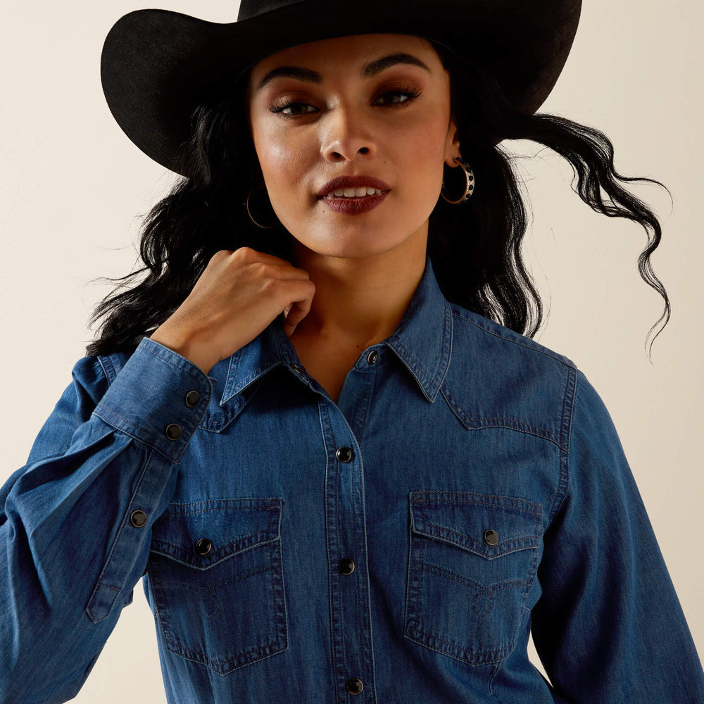 True Blue Shirt Women - VINTAGE INDIGO