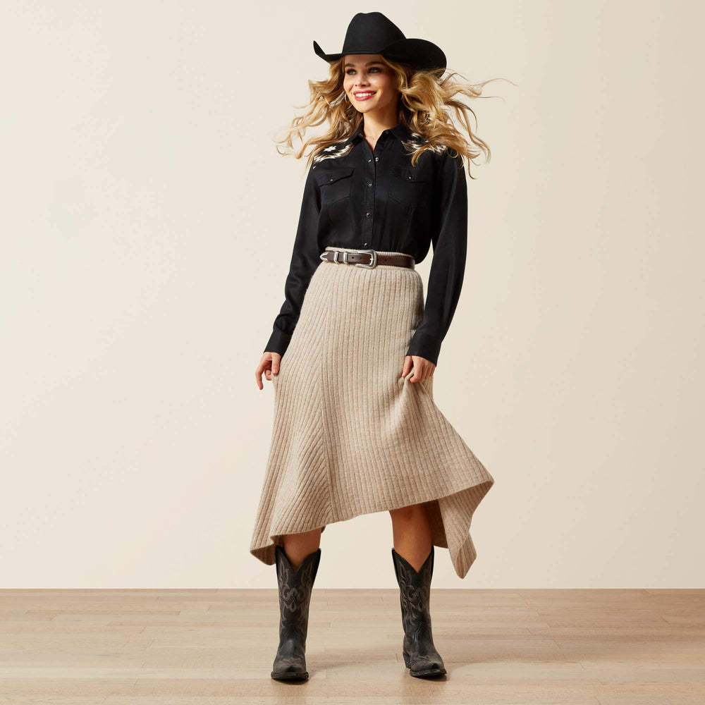 Juno Sweater Skirt Women - OATMEAL HEATHER