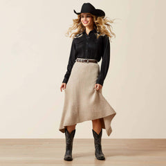 Juno Sweater Skirt Women - OATMEAL HEATHER