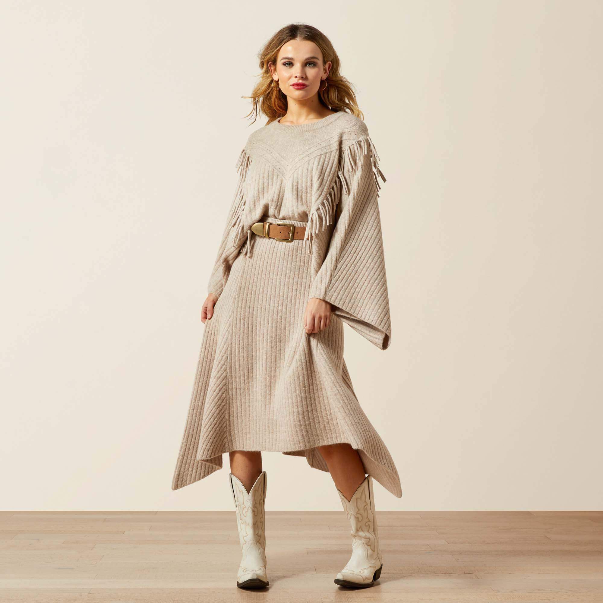 Juno Sweater Skirt Women - OATMEAL HEATHER