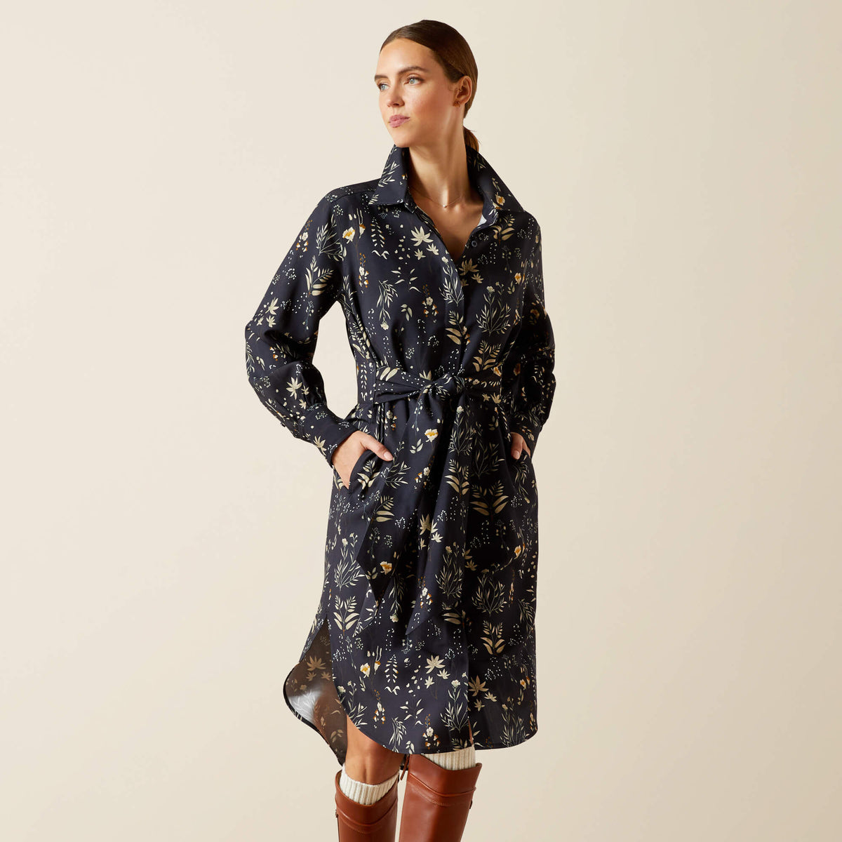 Culham Dress Women - NAVY FLORAL PRINT