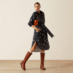 Culham Dress Women - NAVY FLORAL PRINT