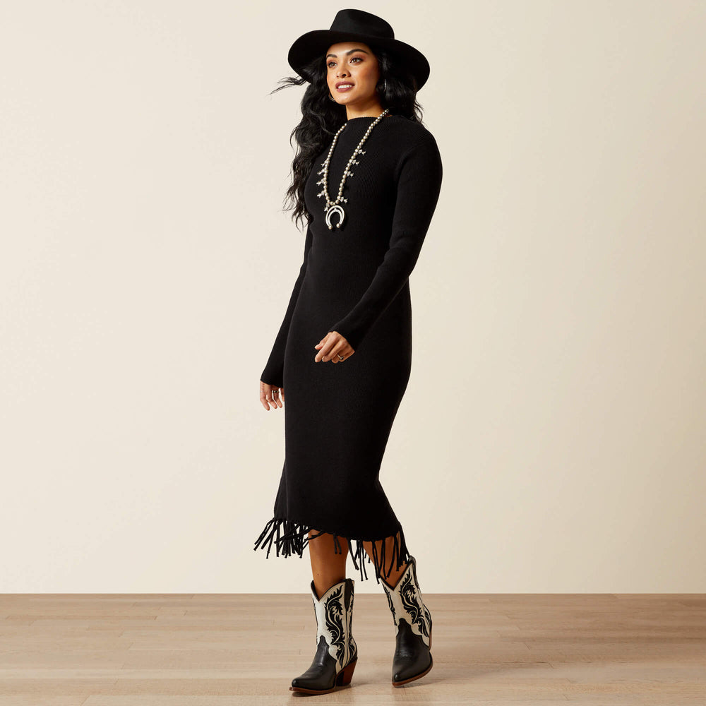 Alicia Sweater Dress Women - BLACK