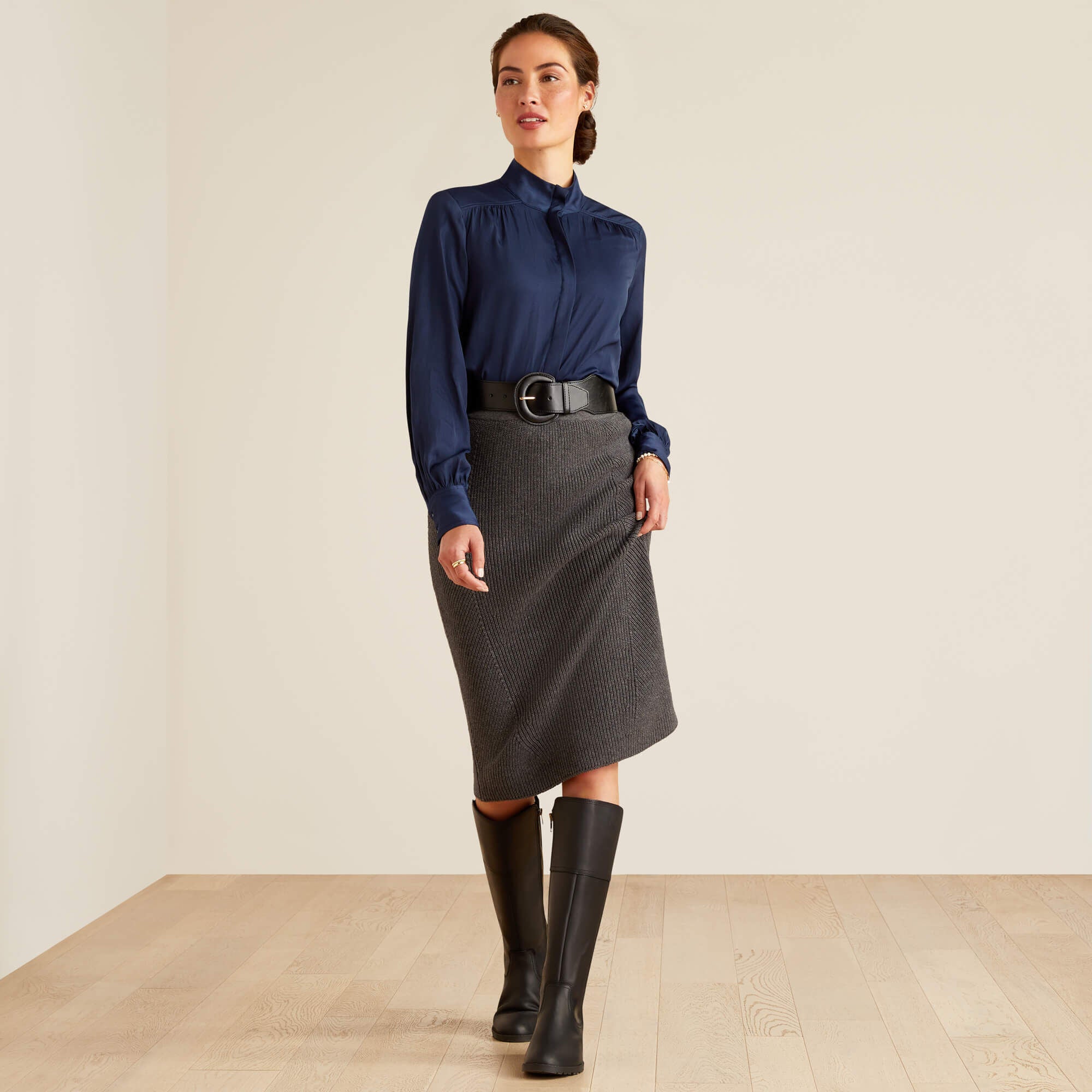 Malvern Skirt Women - CHARCOAL