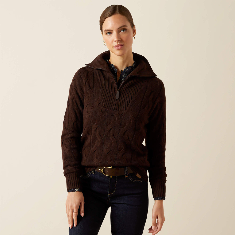 Alamere Sweater Women - COFFEE BEAN