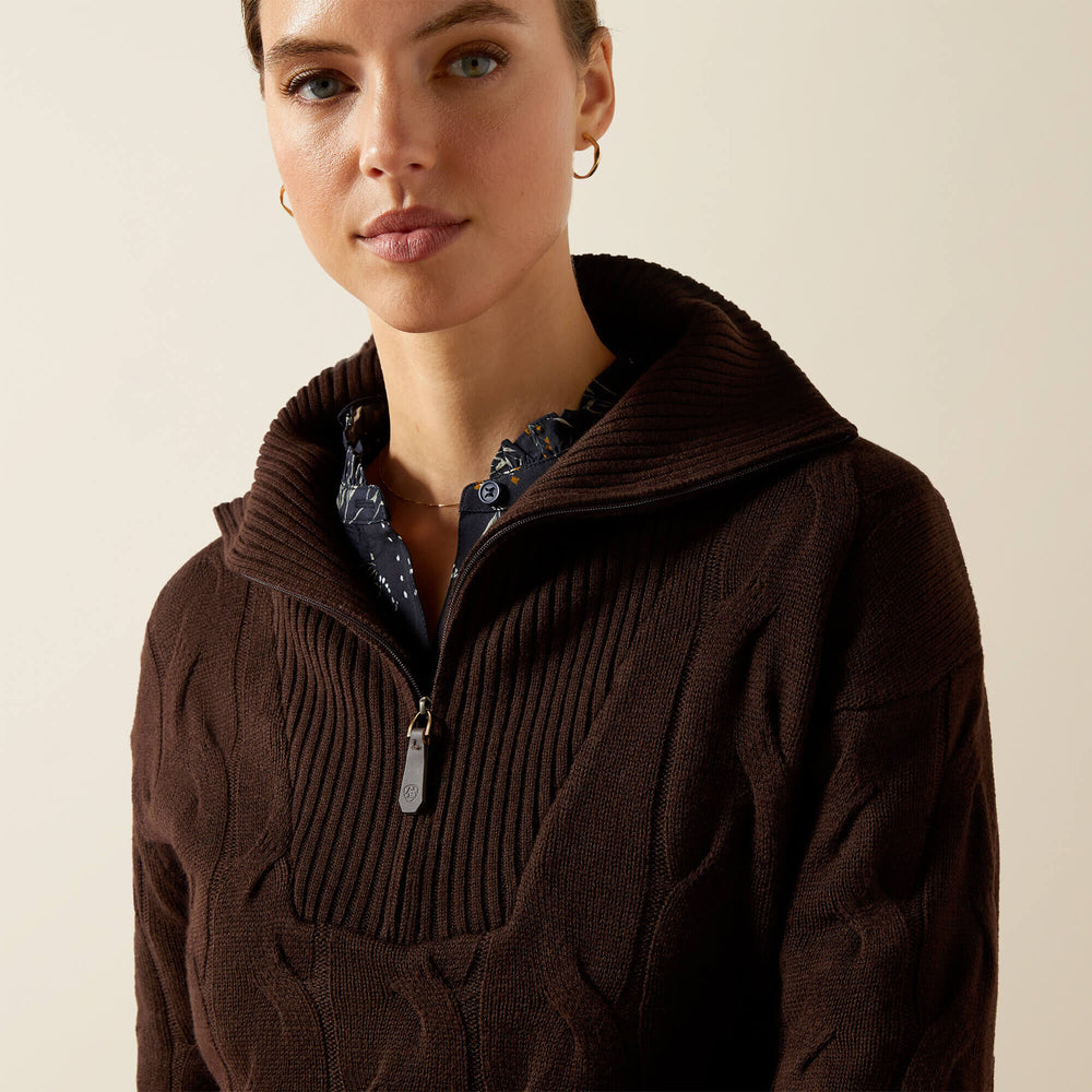 Alamere Sweater Women - COFFEE BEAN