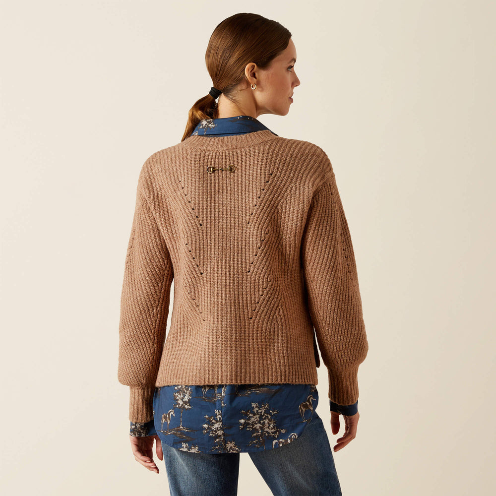 Blaydon Sweater Women - WOODSMOKE HEATHER
