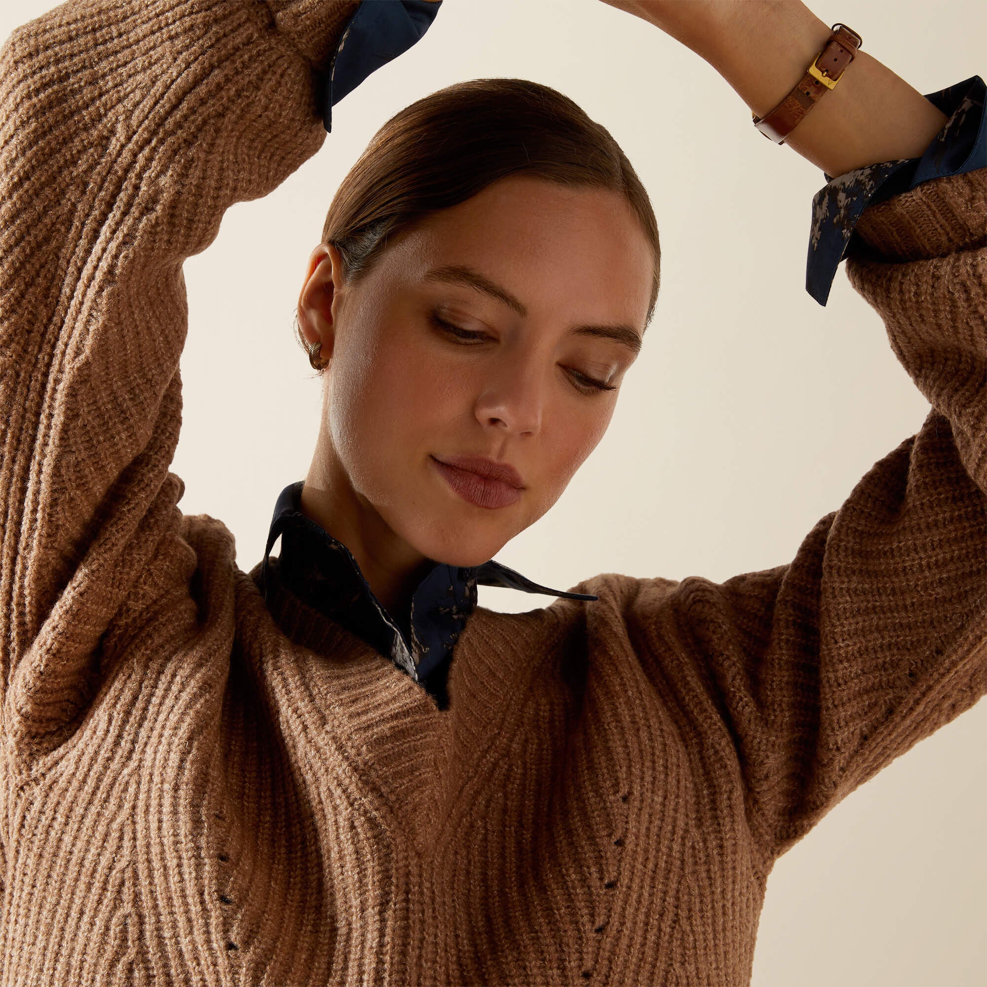 Blaydon Sweater Women - WOODSMOKE HEATHER