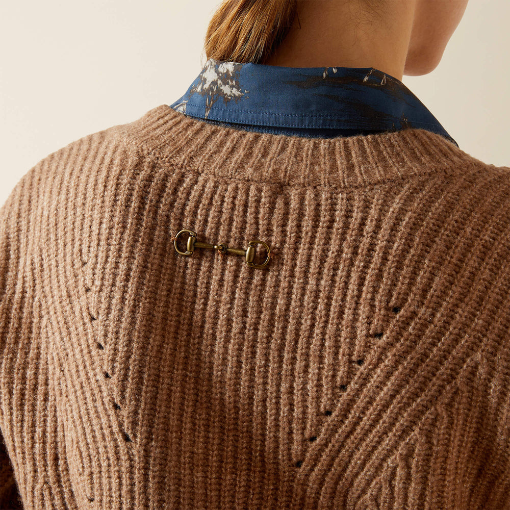 Blaydon Sweater Women - WOODSMOKE HEATHER