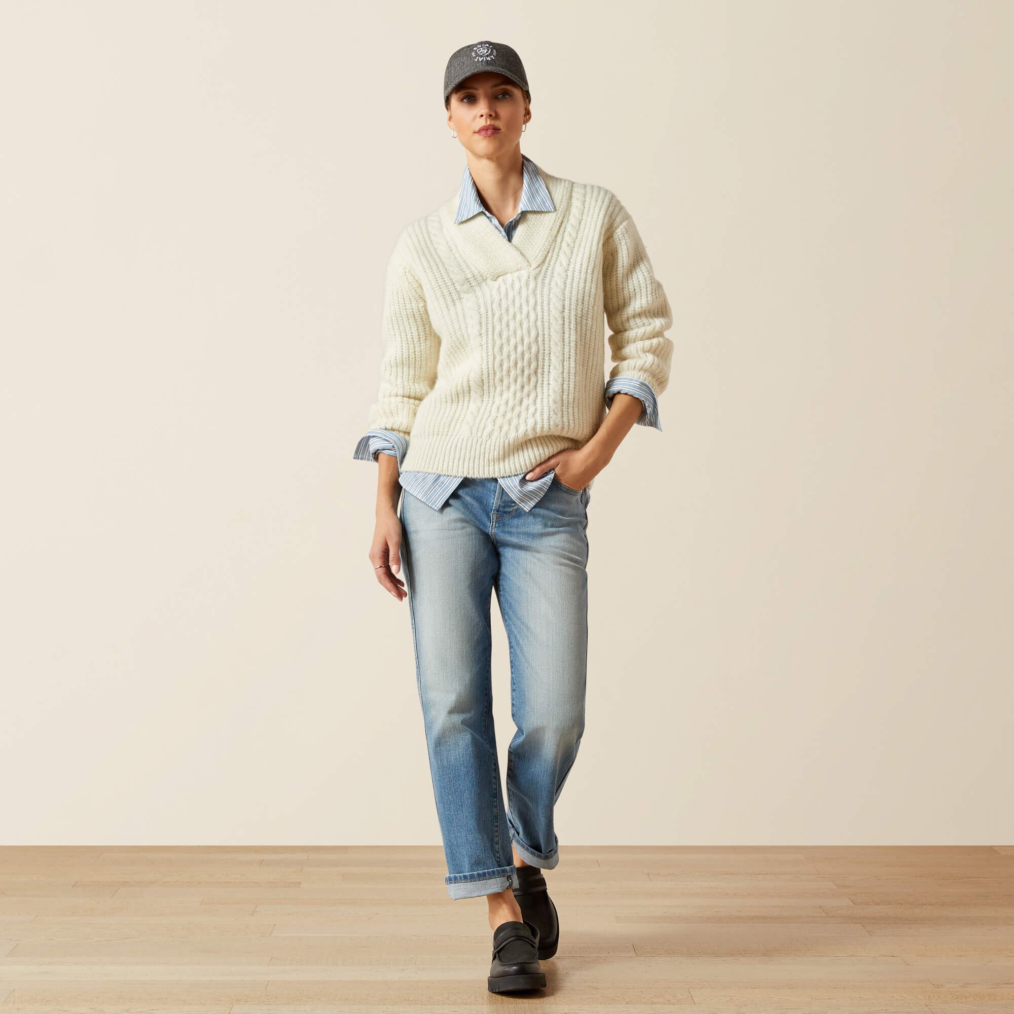 Arley Sweater Women - ARCTIC WOLF